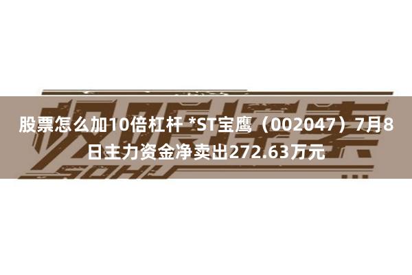 股票怎么加10倍杠杆 *ST宝鹰（002047）7月8日主力资金净卖出272.63万元