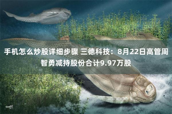 手机怎么炒股详细步骤 三德科技：8月22日高管周智勇减持股份合计9.97万股