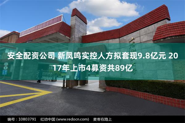 安全配资公司 新凤鸣实控人方拟套现9.8亿元 2017年上市4募资共89亿