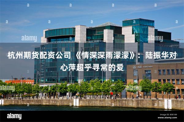 杭州期货配资公司 《情深深雨濛濛》：陆振华对心萍超乎寻常的爱