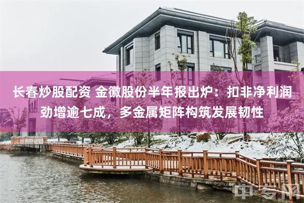 长春炒股配资 金徽股份半年报出炉：扣非净利润劲增逾七成，多金属矩阵构筑发展韧性