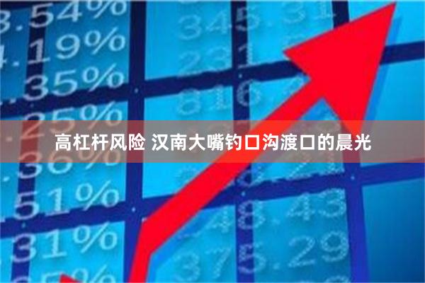 高杠杆风险 汉南大嘴钓口沟渡口的晨光