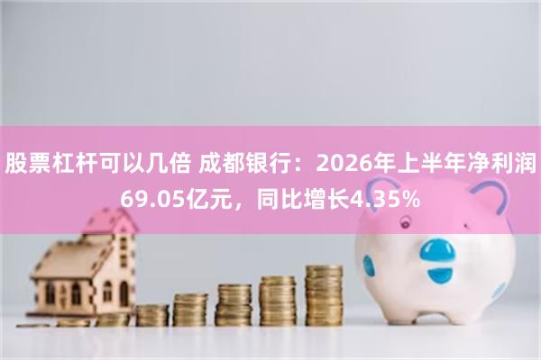 股票杠杆可以几倍 成都银行：2026年上半年净利润69.05亿元，同比增长4.35%