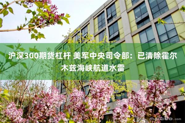 沪深300期货杠杆 美军中央司令部：已清除霍尔木兹海峡航道水雷