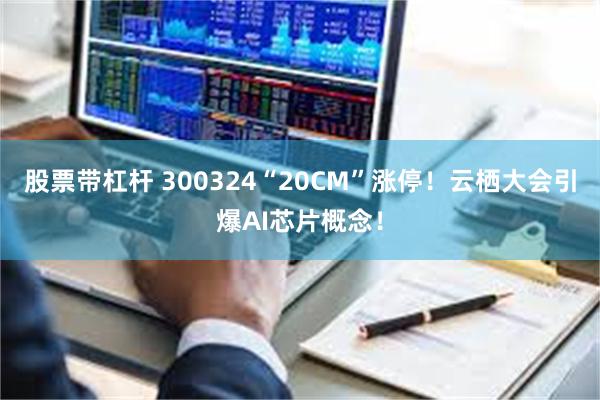 股票带杠杆 300324“20CM”涨停！云栖大会引爆AI芯片概念！